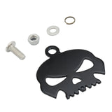 Black - Skull Head Guardian Bell Mounting Bracket for Motorcycle