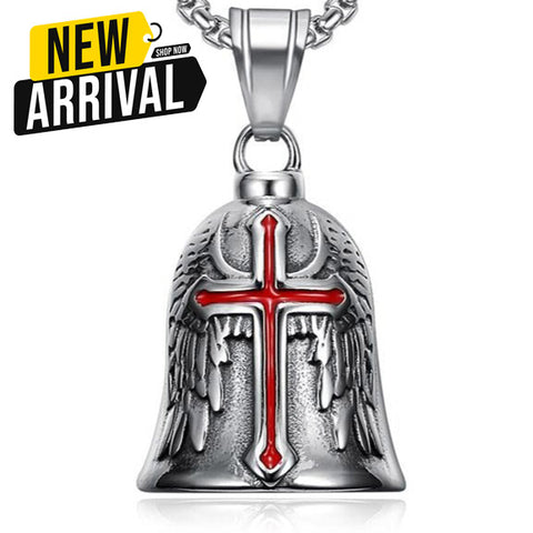 Guardian Bell - Templar 'Winged Crusader' Knights of Solomon Biker Bell