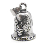 Guardian Bell - Classic 'Winged Skull' Biker Bell