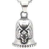 Guardian Bell - Classic 'Winged Skull' Biker Bell