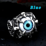 316L Stainless 'Warrior Claw Eyeball' Ring