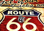 316L Stainless 'ROUTE 66' Biker Ring