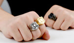 316L Stainless 'ROUTE 66' Biker Ring