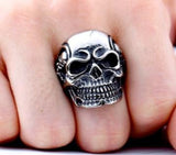 316L Stainless Skull Biker Ring