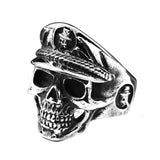 316L Stainless 'Military Eagle Skull' Ring