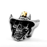 316L Stainless 'Cowboy Skull' Ring