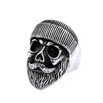 316L Stainless 'Navy Skull' Ring