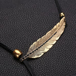 Vintage Alloy Feather Necklace