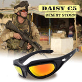 'Daisy C5 Desert Storm' Polarized Motorcycle Glasses