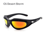 'Daisy C5 Desert Storm' Polarized Motorcycle Glasses