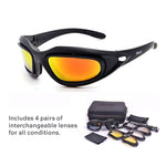 Motorcycle Riding Glasses - Daisy C5 Interchangable Lenses