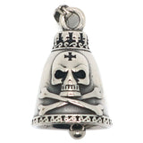 Guardian Bell - 'Jolly Roger Pirate Skull & Crossed Bones' Biker Bell