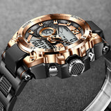 Men's Digital 'Creative Sports' Waterproof Watch