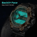 Men's Digital 'Creative Sports' Waterproof Watch