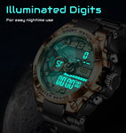 Men's Digital 'Creative Sports' Waterproof Watch