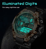 Men's Digital 'Creative Sports' Waterproof Watch