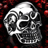 316L Stainless Skull Biker Ring