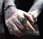 316L Stainless Skull Biker Ring