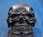 316L Stainless Skull Biker Ring