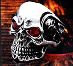 316L Stainless Skull Biker Ring