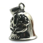 Guardian Bell - 'Flaming Skull' Biker Bell stainless steel