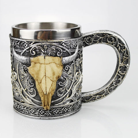 Southwestern Buffalo Skull Mug