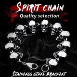 Men's 316L Stainless Steel Skull Bracelet