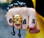 316L Stainless Skull Biker Ring