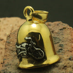 Guardian Bell - Gold & Silver 'Motorcycle' Biker Bell