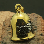 Guardian Bell - Gold & Silver 'Motorcycle' Biker Bell