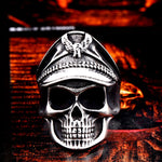 316L Stainless 'Captain Eagle Skull' Ring