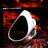 316L Stainless 'Hippy Biker Skull' Ring