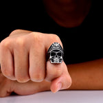 316L Stainless 'Captain Eagle Skull' Ring